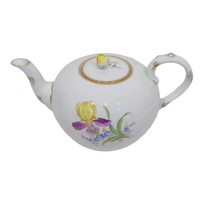 MEISSEN マイセン ベーシックフラワー ティーポット 陶器 【中古】 12606K56