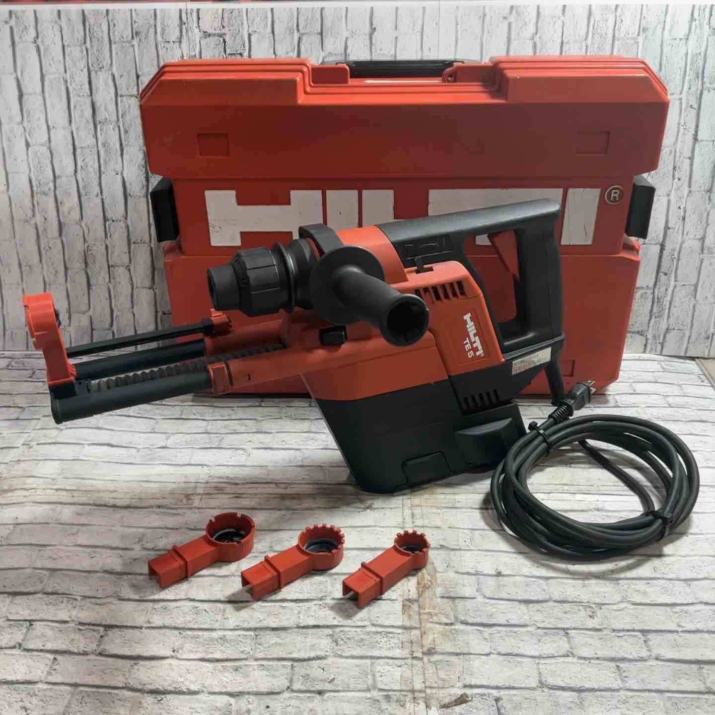 ◇ヒルティ(HILTI) ハンマドリル TE5 ケース、先端カバー3種、集塵システム、ハンドル付き【越谷店】