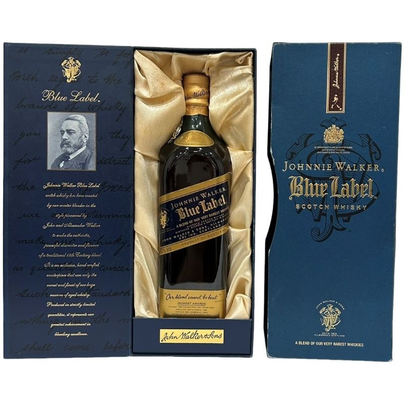 ウイスキー ジョニーウォーカー ブルーラベル 旧ラベル 750ml 43％ 箱 ケース 【新品未開栓品】 12606K5