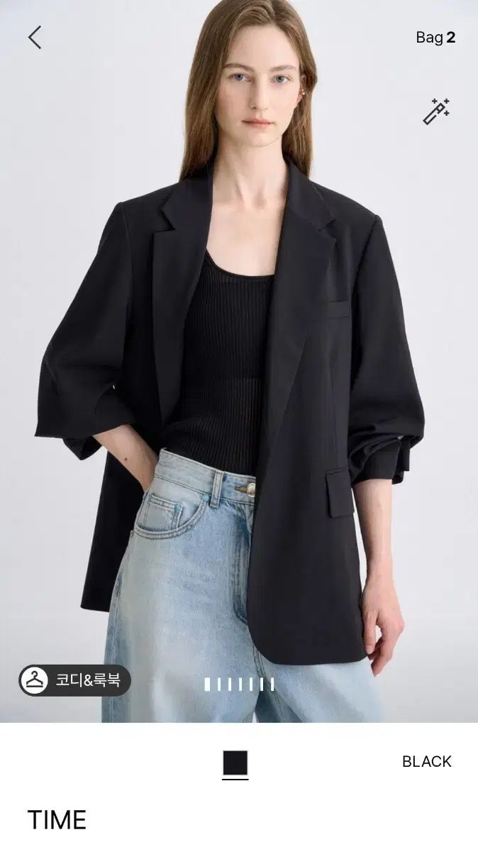 タイム バックスリット ブラックジャケット 新品
