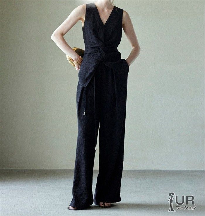 人気商品 パンツセットアップ レディース 上下セット 春夏秋 ベスト ジレ ベスト ロングパンツ シワ感 セットアップ 洗える パンツドレス ロングベスト ワイドパンツ 薄手 人気商品 パンツセットアップ レディース 上下セット 春夏秋 ベスト ジレ ベスト ロングパンツ シワ感 セットアップ 洗える パンツドレス ロングベスト ワイドパンツ 薄手