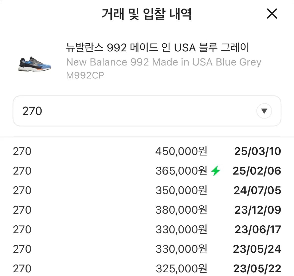 ニューバランス 992 USA ブルー グレー 270 ニューバランス 992 USA ブルー グレー 270