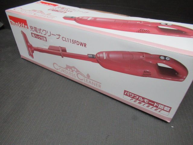 未使用品 makita マキタ 充電式クリーナー CL115FDWR 紙パック仕様 掃除機 スティッククリーナー 家電