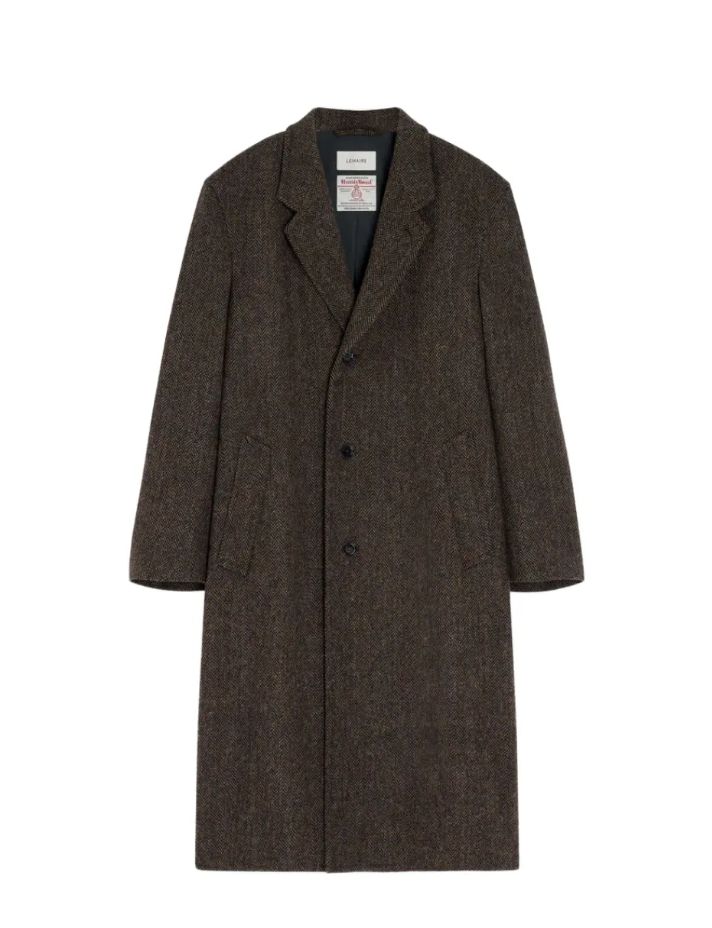 ルメール 25FW ハリス ツイード ヘリンボーン コート 48