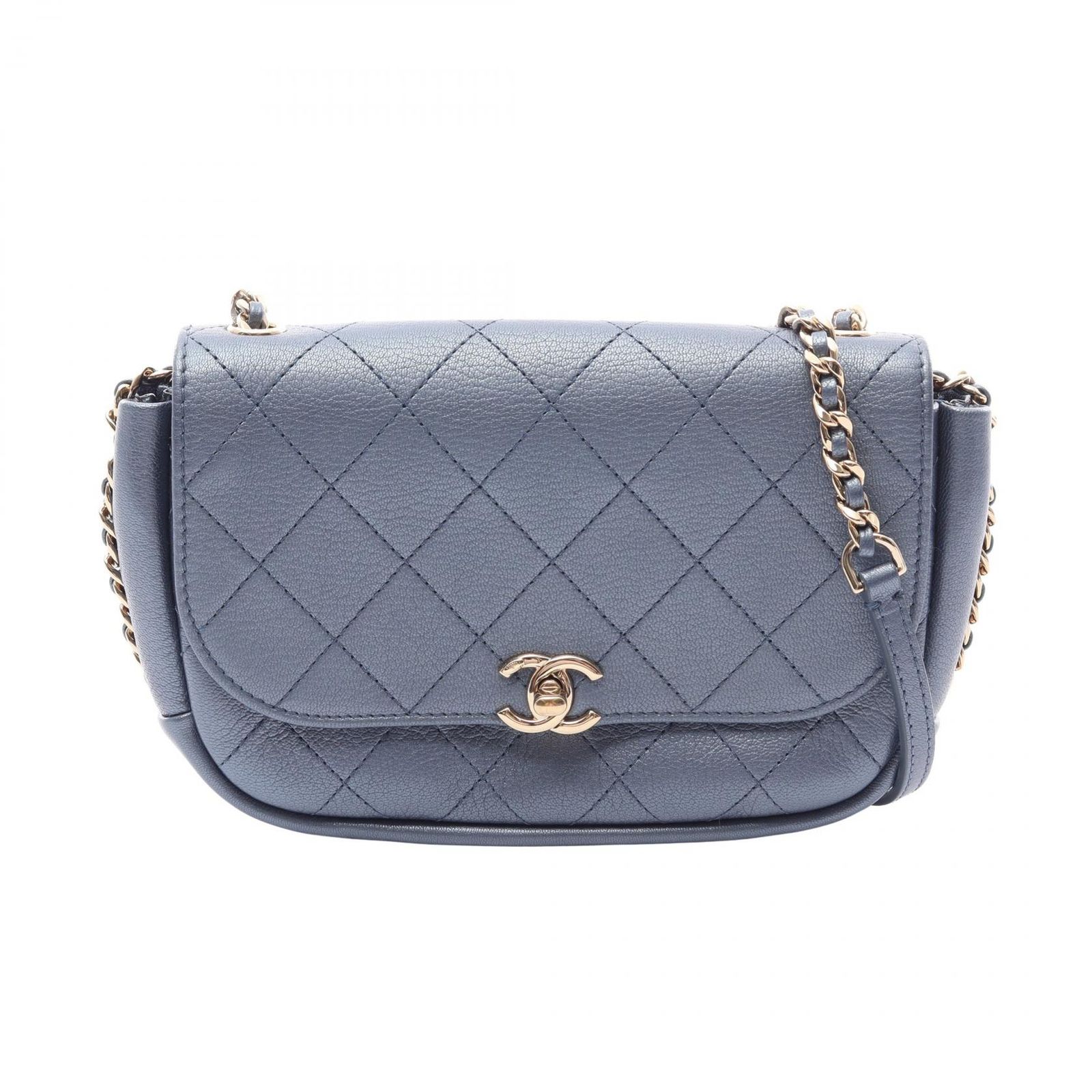 CHANEL シャネル マトラッセ メタリック ショルダーバッグ