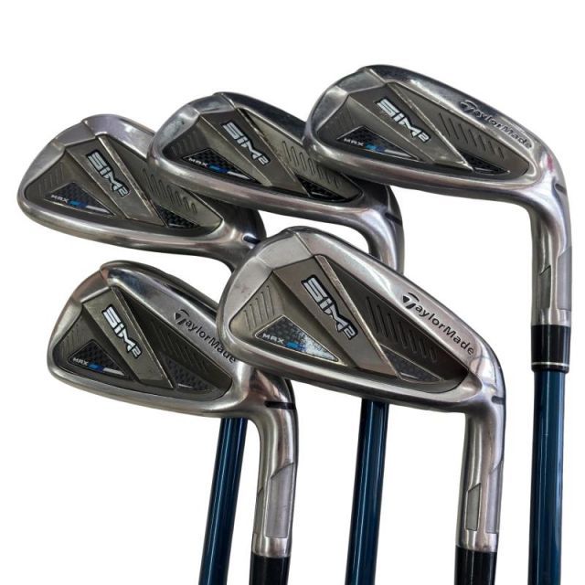 【中古】 テーラーメイド SIM2 MAX 5S アイアンセット IR TENSEI BLUE TM60(SIM2 IR) (フレックスS) メンズ 男性用 右利き 右用 Cランク ゴルフクラブ