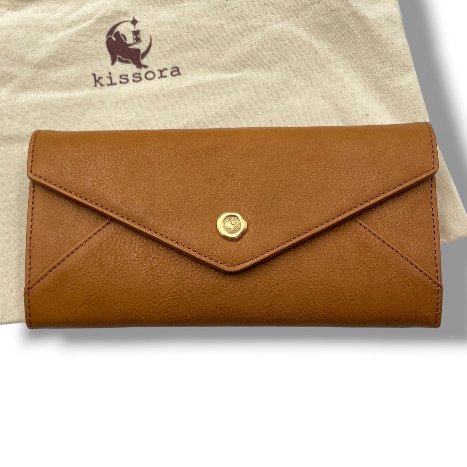 新品 未使用 kissora キソラ レッテラ レザー 長財布 ウォレット 