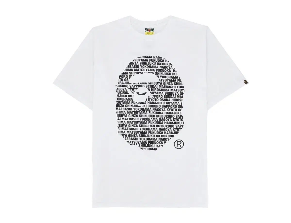 A BATHING APE アベイシングエイプ 半袖Tシャツ 白