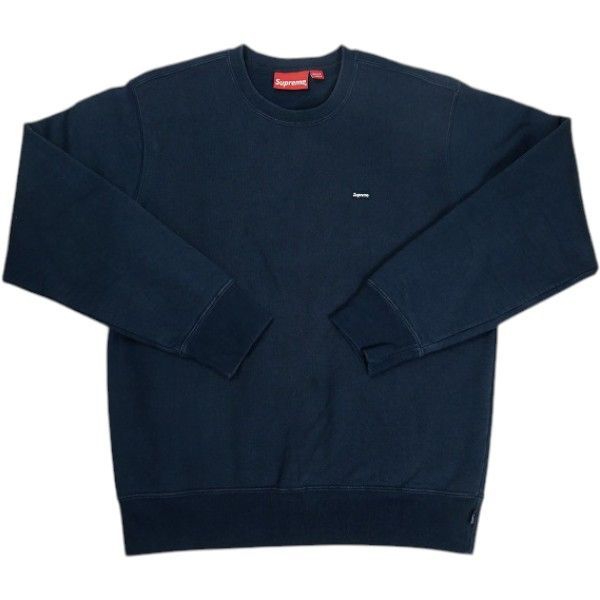 Size【M】 SUPREME シュプリーム Small Box Crewneck Navy クルーネックスウェット 紺 【中古品-良い】 30010119