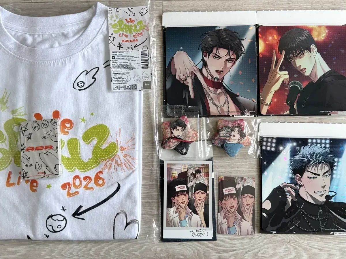 スパークルズ ポップアップ 未開封 Tシャツ 直撮りはがき 缶バッジ まとめ 出品 海氷曲線