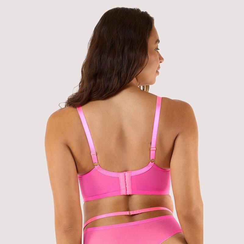 プレイフルプロミス レディース アンダーウェア ブラジャー Playful Promises Eddie Neon Pink Crossover Balconette Bra Neon Pink ピンク