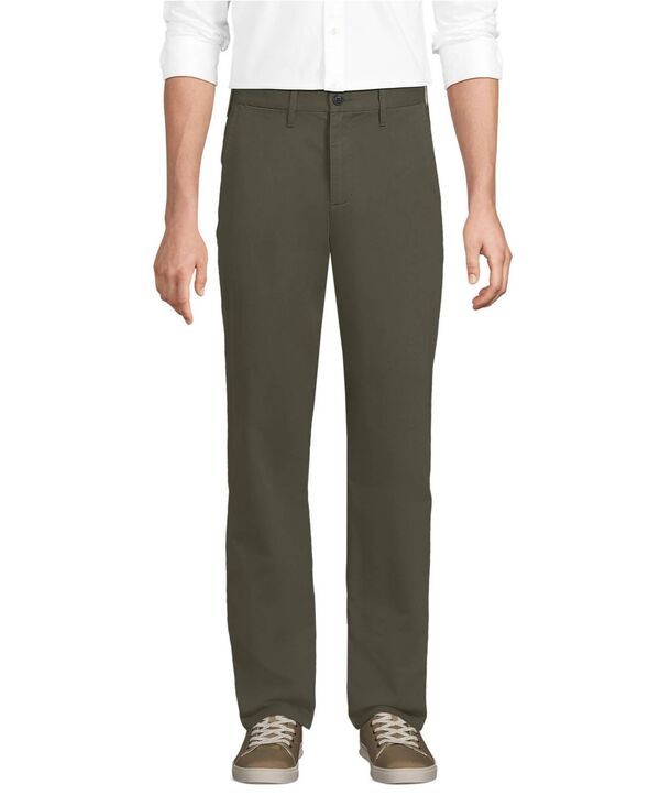 ランズエンド メンズ ボトムス カジュアルパンツ Lands End Mens Travel Kit Comfort Waist Classic Fit Chino Pant Forest moss フォレスト