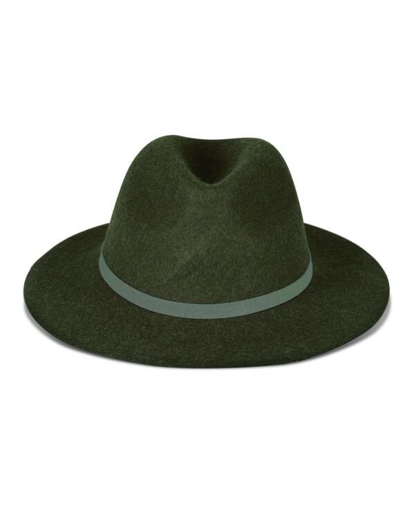 ラッキーブランド レディース アクセサリー 帽子 ウール Lucky Brand Wool Fedora Hat Olive オリーブ