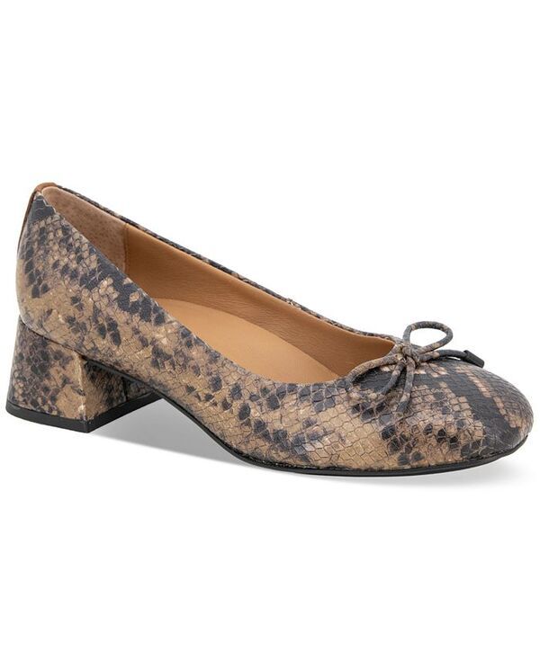 ジェントルソウルズ レディース シューズ パンプス ヒール Gentle Souls Gentel Souls Womens Lancine Block Heel Pumps Brown Snake Leather ブラウン