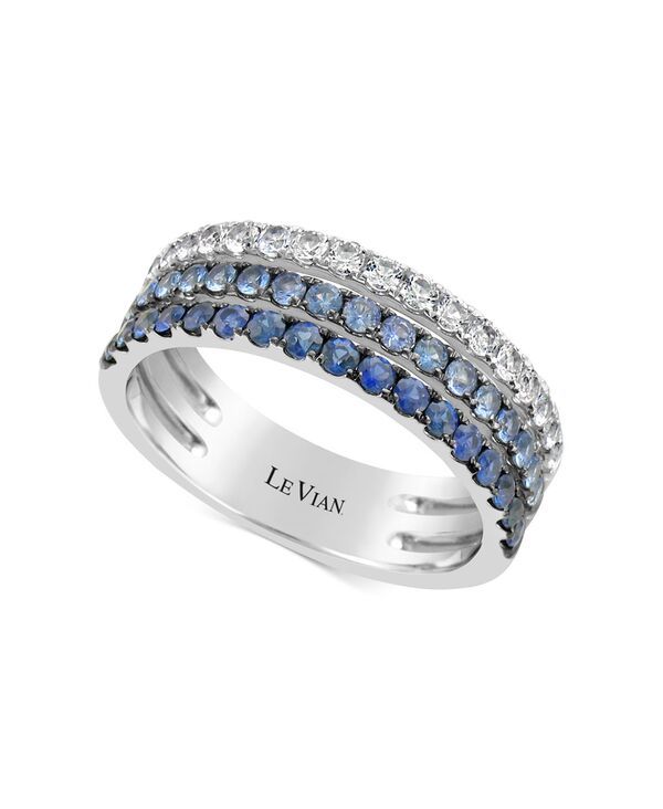 ル ヴァン レディース アクセサリー リング デニム Le Vian Denim Ombr Sapphire 910 ctw Ring in 14k White Gold Rose Gold or Yellow Sapphire サファイア