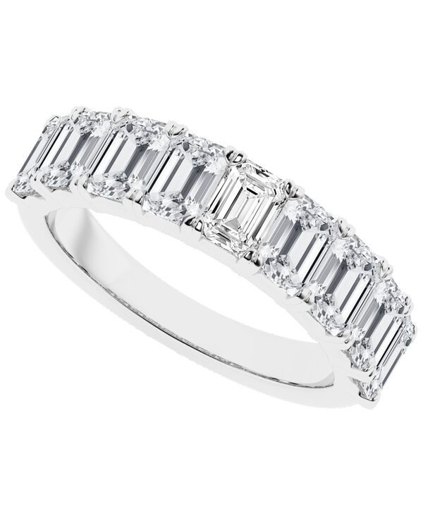 バッジェリーミシュカ レディース アクセサリー リング Badgley Mischka Certified Lab Grown Diamond 9 Stonemerald Band Ring 3 ctw in 14k White Yellow orose Wh