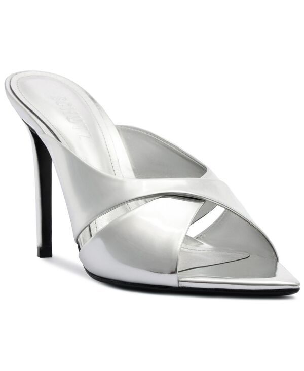 シュッツ レディース シューズ サンダル マキシ Schutz Womens Maxine Stiletto Mule Sandalsilver シルバー