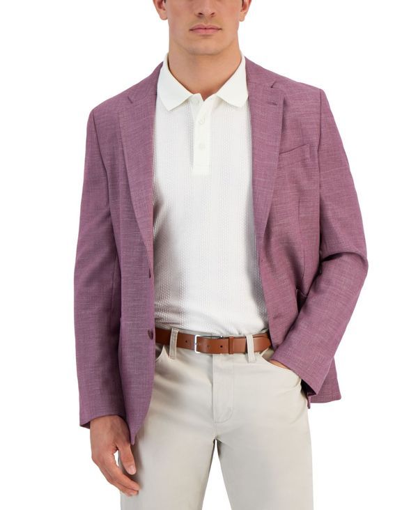 ナウティカ メンズ アウター ジャケット・ブルゾン コート Nautica Mens ModernFit Active Stretch Woven Solid Sport Coat Solid Pink ピンク