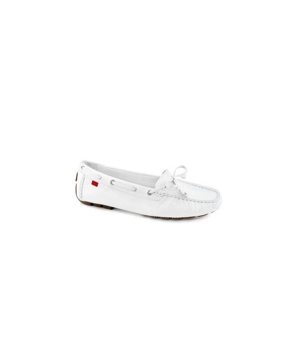 マークジョセフニューヨーク レディース シューズ パンプス ローファー Marc Joseph New York Womens Cypress Hill Tiebow Driver Loafer White snake ホワイト