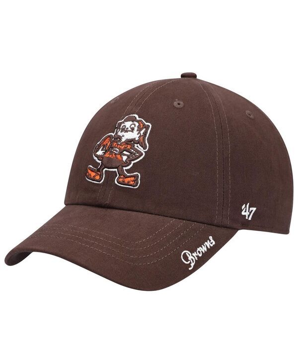 47 ブランド レディース アクセサリー 帽子 47 Brand Womens 47 Brown Cleveland Browns Miata Clean Up Legacy Adjustable Hat Brown ブラウン
