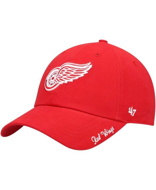 47 ブランド レディース アクセサリー 帽子 47 Brand Womens Redetroit Red Wings Teamiata Clean Up Adjustable Hat Red レッド