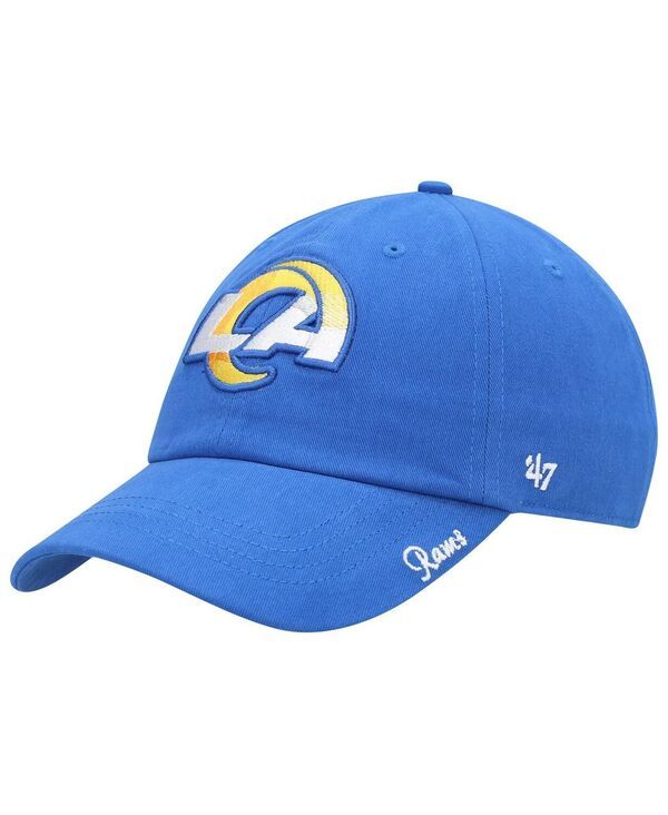 47 ブランド レディース アクセサリー 帽子 47 Brand Womens Royalos Angeles Rams Miata Clean Uprimary Adjustable Hat Royal
