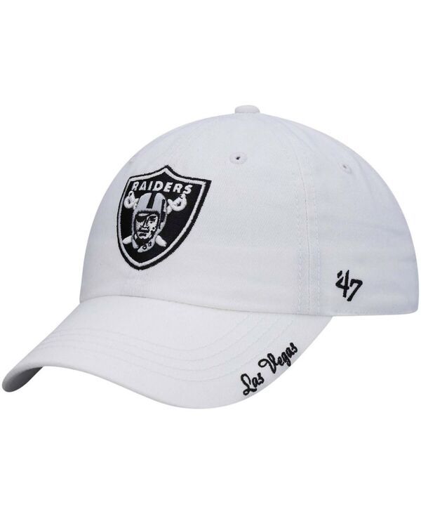 47 ブランド レディース アクセサリー 帽子 47 Brand Womens White Las Vegas Raiders Miata Clean Uprimary Adjustable Hat White ホワイト