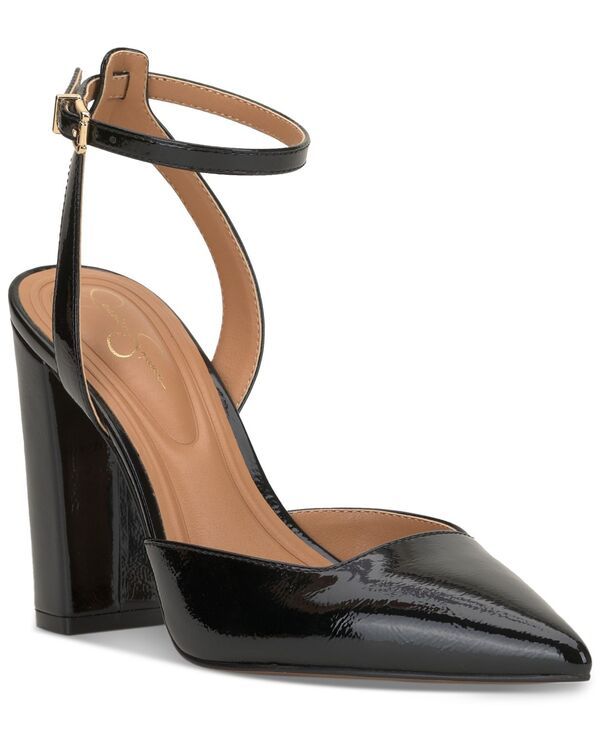 ジェシカシンプソン レディース シューズ パンプス Jessica Simpson Womens Nazela TwoPiece PointedToe Pumps Black Patent ブラック
