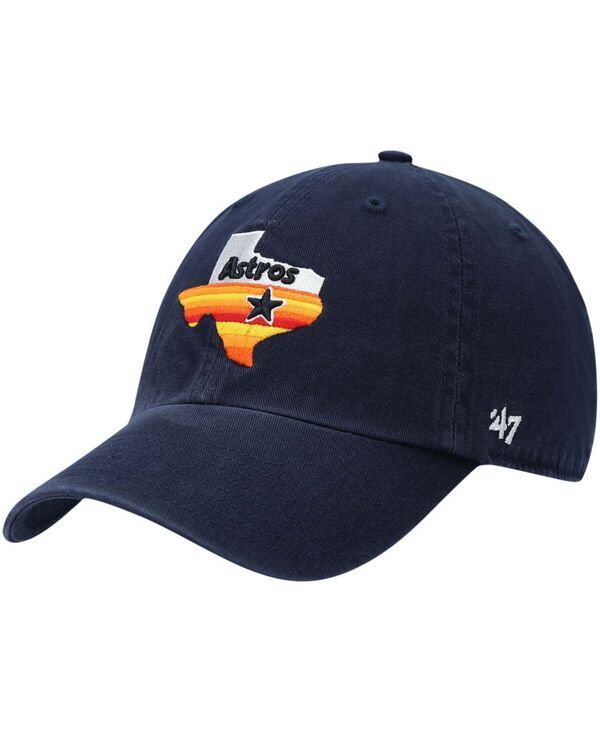 47 ブランド メンズ アクセサリー 帽子 ロゴ 47 Brand Mens Navy Houston Astros 1984 Logo Cooperstown Collection Clean Up Adjustable Hat Navy ネイビー