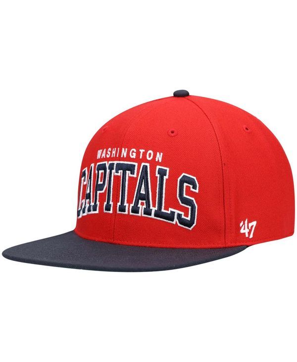 47 ブランド メンズ アクセサリー 帽子 キャップ 47 Brand Mens Red Washington Capitals Captain Snapback Hat Red レッド