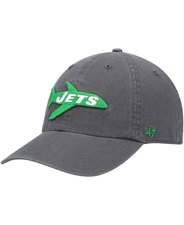 47 ブランド メンズ アクセサリー 帽子 47 Brand Mens Charcoal New York Jets Clean Up Legacy Adjustable Hat Charcoal チャコール