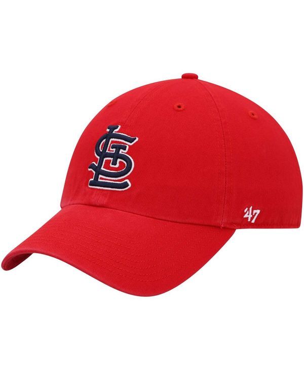 47 ブランド メンズ アクセサリー 帽子 47 Brand Mens Red St Louis Cardinals Game Clean Up Adjustable Hat Red レッド