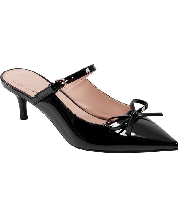 バンドリーノ レディース シューズ パンプス ヒール Bandolino Womens Amoss Mary Jane Kitten Heel Pumps Black Patent ブラック