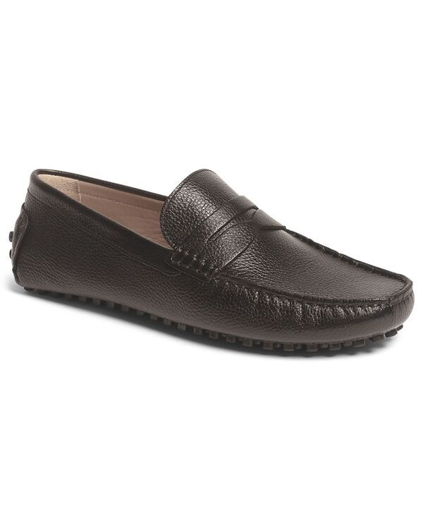 カルロスサンタナ メンズ シューズ スリッポン・ローファー Carlos by Carlosantana Mens Ritchie SlipOn Casual Driving Loafer Black Leather ブラック