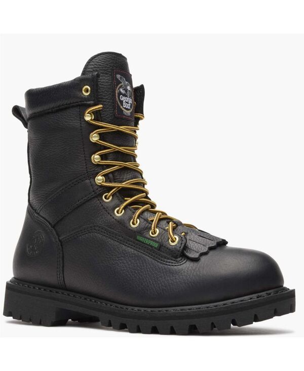ジョージブーツ メンズ シューズ ブーツ・レインブーツ レース GEORGIA BOOT Mens Waterproof LacetoToe Work Boot No Color