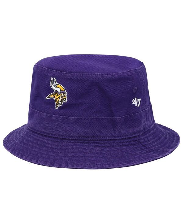 47 ブランド メンズ アクセサリー 帽子 47 Brand Mens Purple Minnesota Vikings Primary Bucket Hat Purple パープル