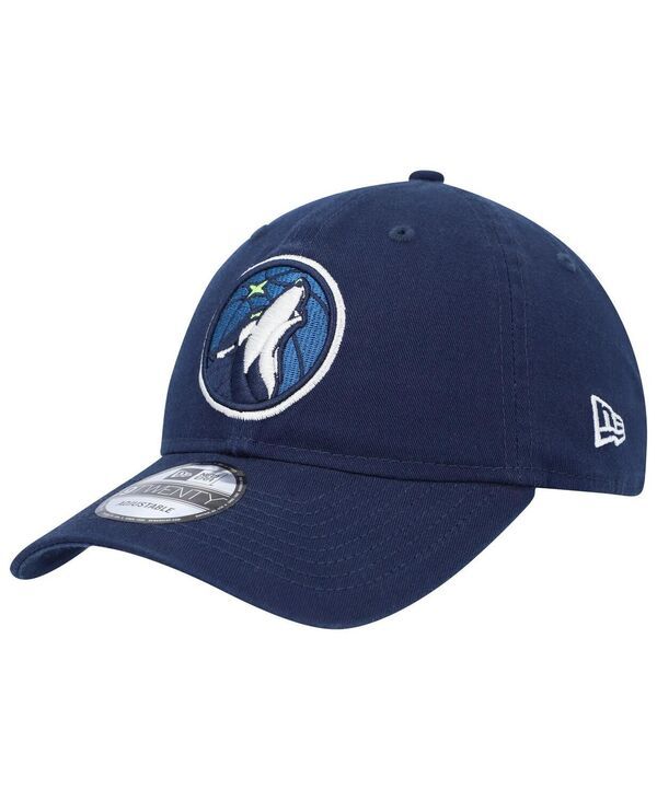 ニューエラ メンズ アクセサリー 帽子 New Era Mens Navy Minnesota Timberwolves Team 20 9TWENTY Adjustable Hat Navy ネイビー
