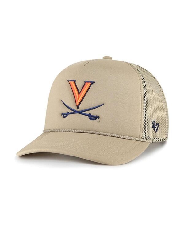 47 ブランド メンズ アクセサリー 帽子 メッシュ 47 Brand Mens Khaki Virginia Cavaliers Foam Front Mesh Trucker Snapback Hat Khaki カーキ 9,344円