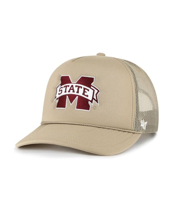 47 ブランド メンズ アクセサリー 帽子 メッシュ 47 Brand Mens Khaki Mississippi State Bulldogs Foam Front Mesh Trucker Snapback Hat Khaki カーキ