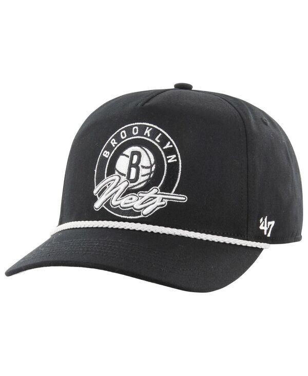 47 ブランド メンズ アクセサリー 帽子 47 Brand Mens Black Brooklyn Nets Ring Tone Hitch Snapback Hat Black ブラック