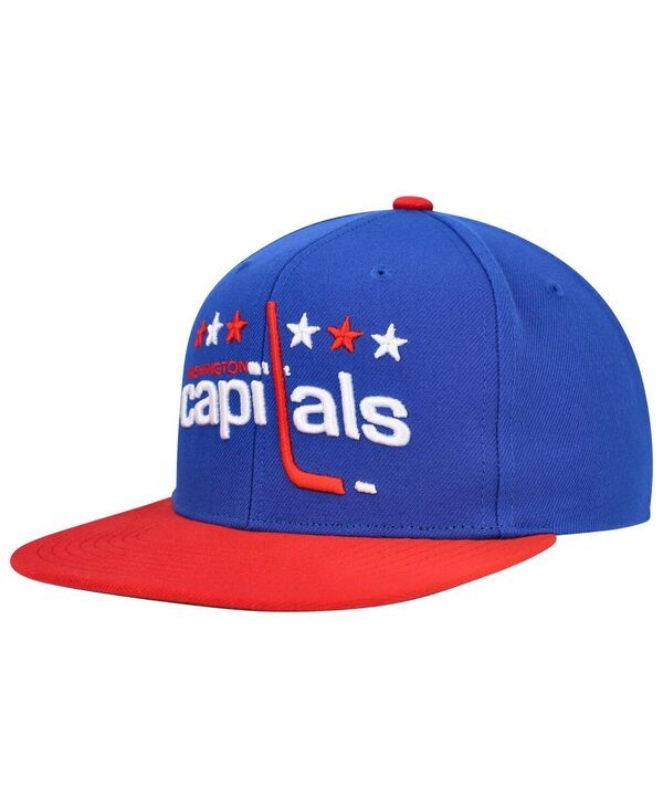 ミッチェルネス メンズ アクセサリー 帽子 キャップ Mitchell Ness Mens Blue Washington Capitals Core Team Ground 20 Snapback Hat Blue ブルー