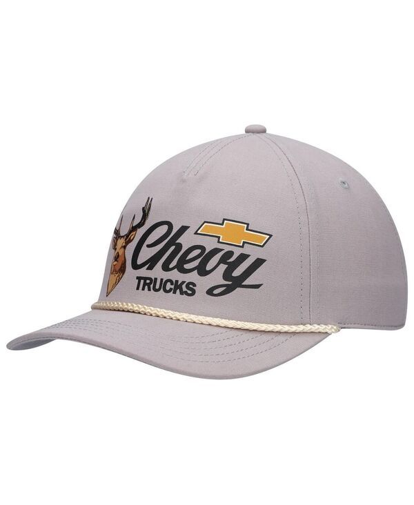 アメリカンニードル メンズ アクセサリー 帽子 キャップ American Needle Mens Gray Chevrolet Canvas Cappy Trucker Adjustable Hat Gray グレー