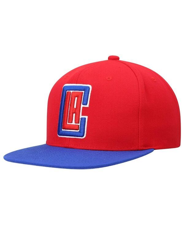 ミッチェルネス メンズ アクセサリー 帽子 Mitchell Ness Mens Red and Royal LA Clippers Team TwoTone 20 Snapback Hat Red Royal レッド