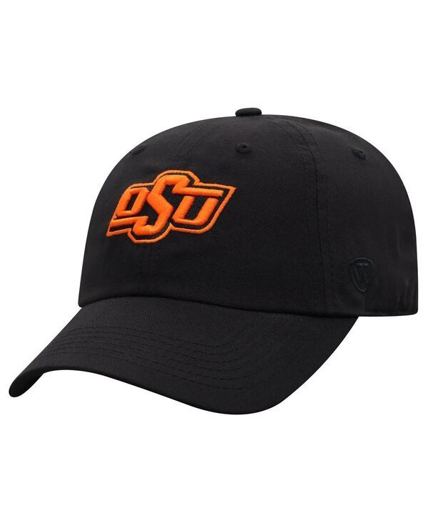 トップオブザワールド メンズ アクセサリー 帽子 Top of the World Mens Black Oklahoma State Cowboys Staple Adjustable Hat Black ブラック