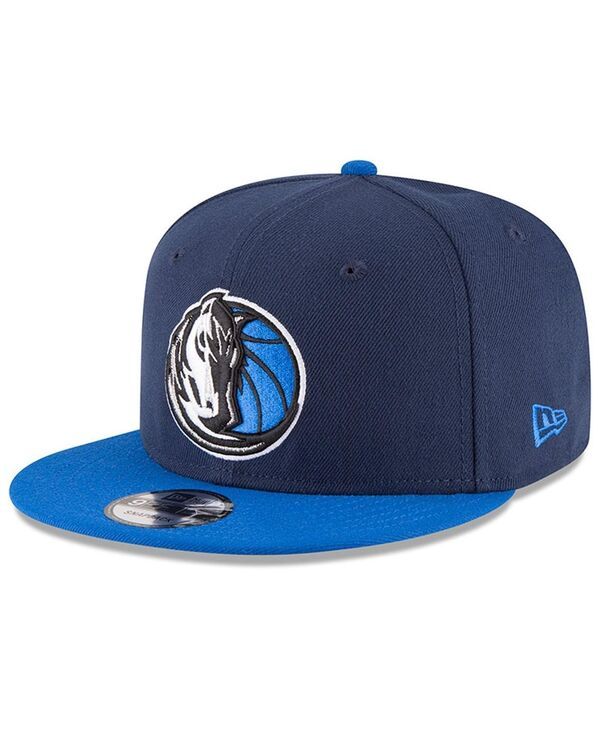 ニューエラ メンズ アクセサリー 帽子 New Era Mens Navy Blue Dallas Mavericks 2Tone 9FIFTY Adjustable Snapback Hat Navy Blue ネイビー