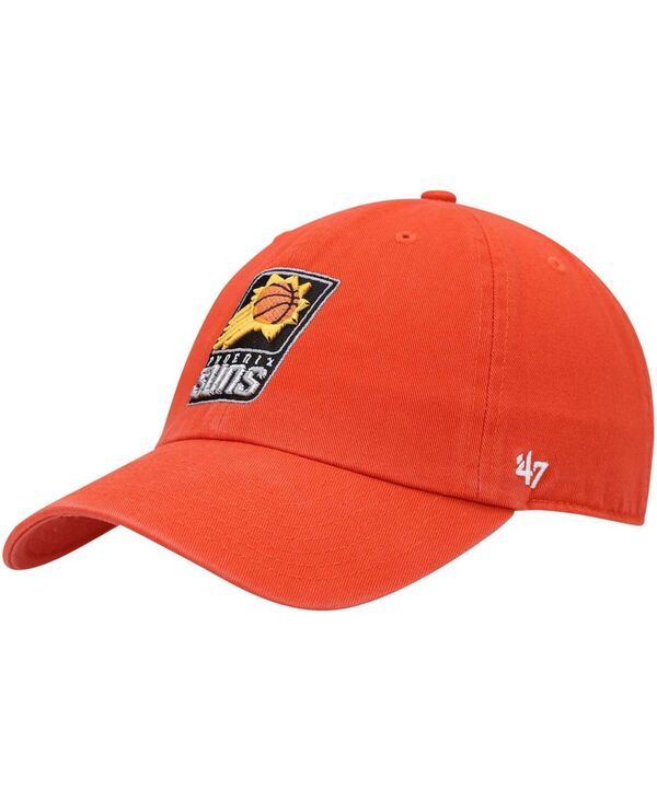 47 ブランド メンズ アクセサリー 帽子 47 Brand Mens Orange Phoenix Suns Team Clean Up Adjustable Hat Orange オレンジ