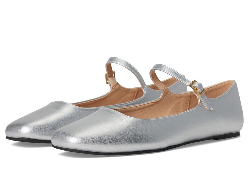 ジュルネ コレクション レディース シューズ サンダル Journee Collection Carrie Flat Silver シルバー