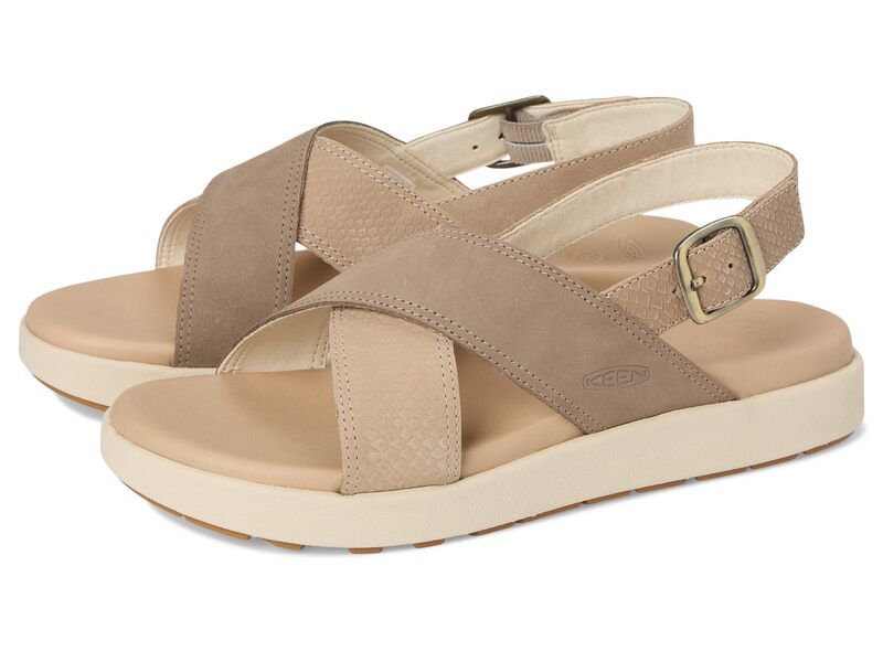 キーン レディース シューズ サンダル KEEN Elle Luxe Crosstraplaza TaupeBri トープ