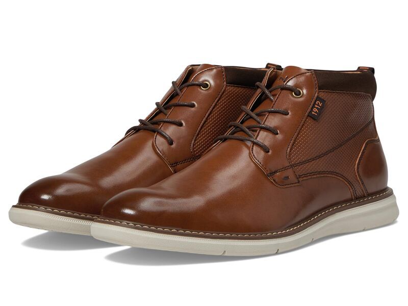ノンブッシュ メンズ シューズ ブーツ・レインブーツ Nunn Bush Chase Plain Toe Chukka Contemporary Fashion Boot Cognac