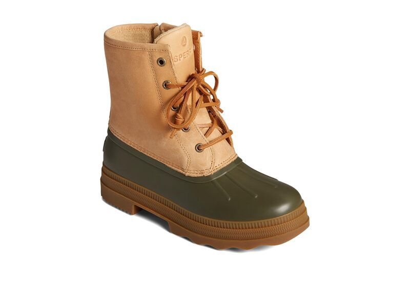 スペリー レディース シューズ ブーツ・レインブーツ レザー Sperry Saltwater 20 Leather Green グリーン